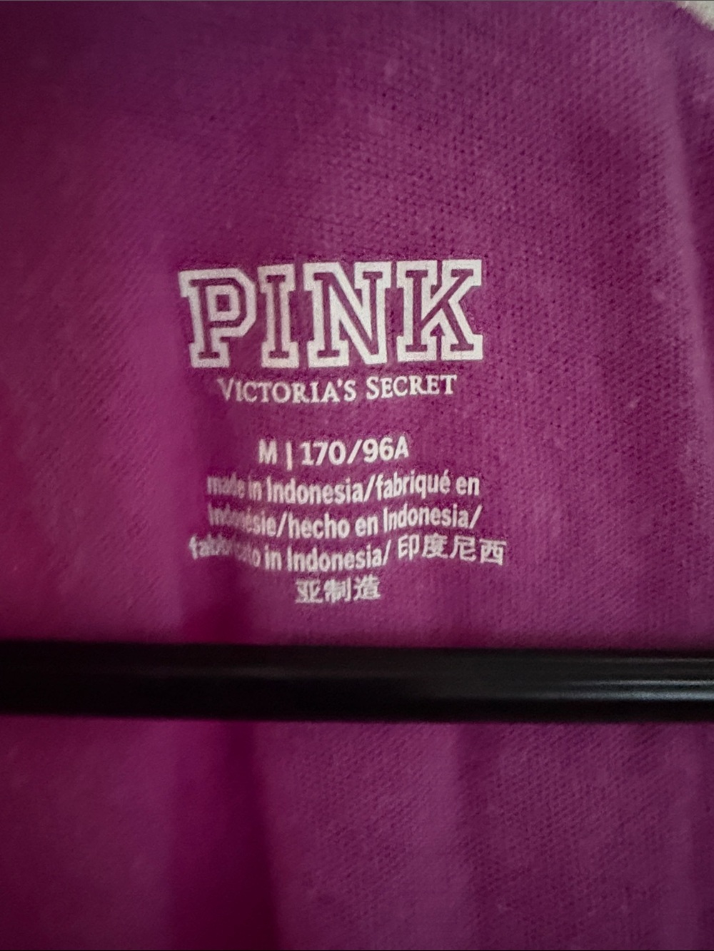 PINK Victoria's Secret Lilac Logo Ringer Tank - Picture 2 of 3